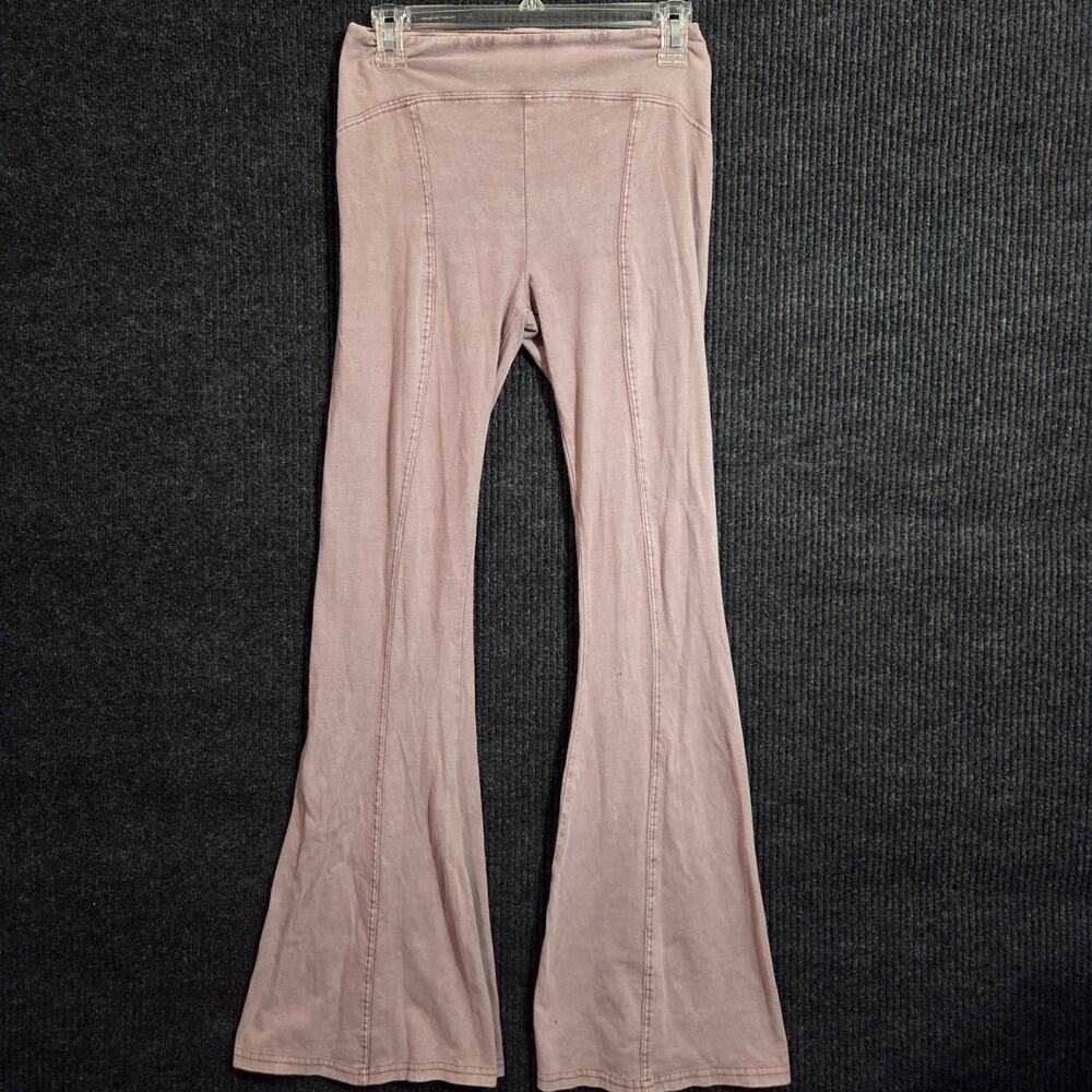Out From Under Urban Outfitters Fleece Flare Pants M Dusty Rose Cotton Blend